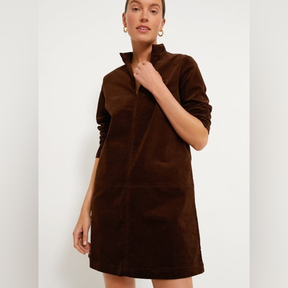 Tuckernuck Mini Dress Brown Corduroy Clifton Small